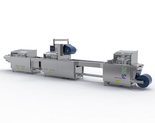 Termoformadora de filme plástico - FS950 - Mecapack - para embalagem de produtos alimentares / para embalagem de produtos farmacêuticos / para embalagens médico-hospitalares