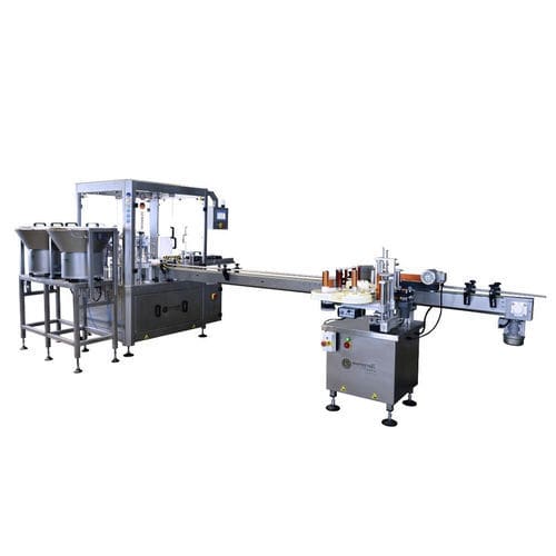 Envasadora-tampadora-rotuladora rotativa - PF12 - White Steel GmbH - para a indústria farmacêutica / de xarope / de garrafas