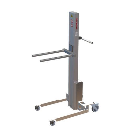 Sistema de elevação de garfo - Impox 70L DD1-ix - HOVMAND - em aço inoxidável / para enrolador / industrial