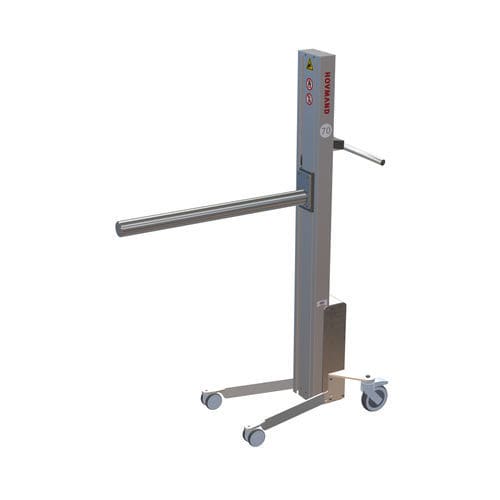 Sistema de elevação pneumático - Impox 70L D2-ix - HOVMAND - em aço inoxidável / móvel / para enrolador
