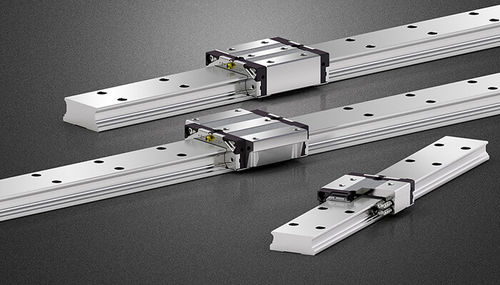 Guia linear com rolamento de esferas - Melucci S.r.l. - larga / em material plástico / em aço