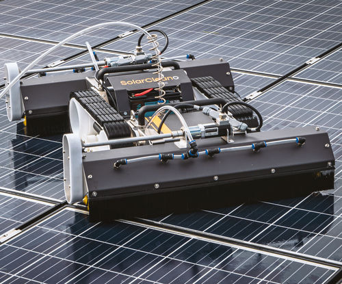 Robô de limpeza para painéis solares - M1 - SolarCleano SARL - limpeza seca / para telhado / móvel
