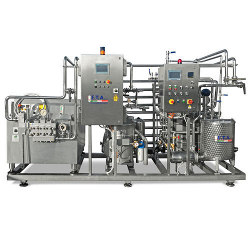 Pasteurizador a vapor - E.T.A. S.r.l. - para leite / controlado por CLP / compacto