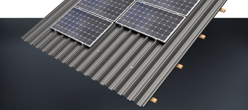 Estrutura de fixação fotovoltaica em telhado - TS series - AEROCOMPACT Europe GmbH - para telhado metálico
