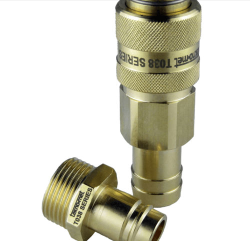 Conexão pneumática - T038 series - TEKNO-MET BAĞLANTI ELEMANLARI SAN. ve TİC. LTD. ŞTİ - rápida / CEJN / em latão