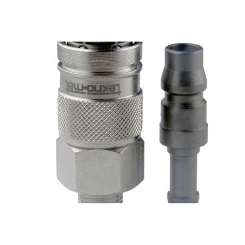 Conexão pneumática - T013 series - TEKNO-MET BAĞLANTI ELEMANLARI SAN. ve TİC. LTD. ŞTİ - com rosca / rápida / em latão niquelado