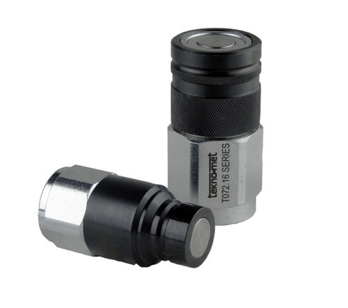 Conexão hidráulica - T072 series - TEKNO-MET BAĞLANTI ELEMANLARI SAN. ve TİC. LTD. ŞTİ - rápida / ISO / em aço inoxidável