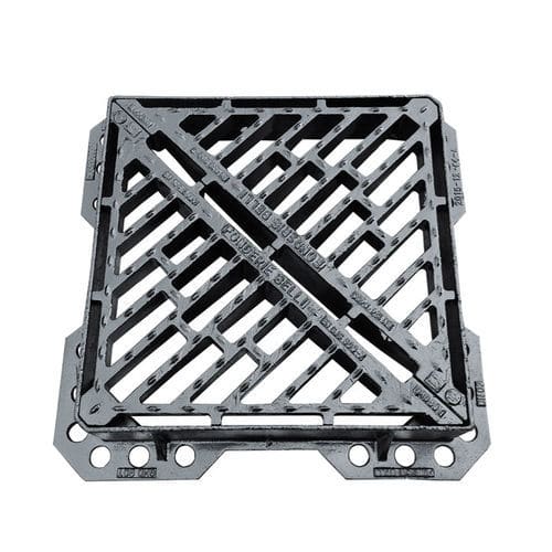 Grade de piso metálica - GHD TRIANGOLO - Fonderie Belli SPA - antiderrapante / para tampa de esgoto / para estacionamento