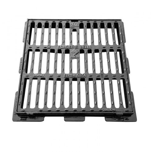 Grade de piso metálica - GHC - PIANA ELASTICA /CLASSE C250 - Fonderie Belli SPA - para água / para o setor da construção / para construções
