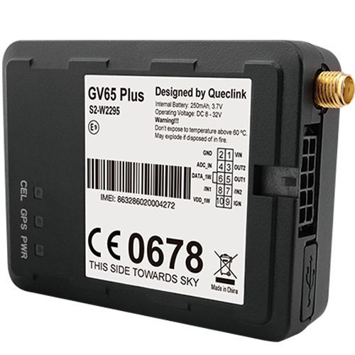 Rastreador veicular com bateria interna - GV65 Plus - Queclink - GSM / GPRS / CANbus