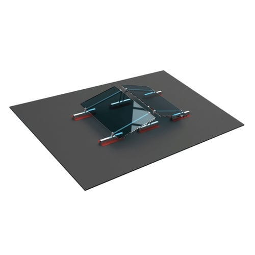 Estrutura de fixação fotovoltaica para terraço de cobertura - ROOF-SOLAR TILTED BITUMEN - Dome Solar - para instalação vertical / em alumínio / em aço inoxidável
