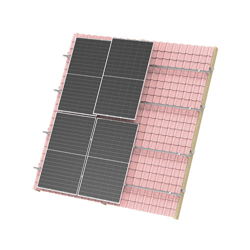 Estrutura de fixação fotovoltaica com cobertura de telhas - TILE ROOF - Xiamen Hopergy Photovoltaic Technology Co., Ltd. - para instalação vertical