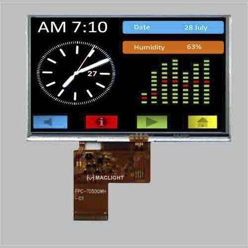 Módulo de visualização de LED - MLT050W40-T25 - Maclight Display Co., Limited - TFT LCD / com tela sensível ao toque resistiva / em cores