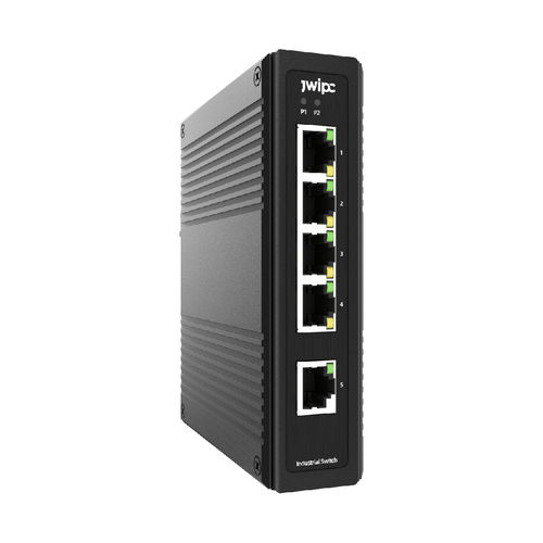 Switch de rede não gerenciável - ISG305P - JWIPC TECHNOLOGY CO., LTD. - 5 portas / Gigabit / para trilho DIN