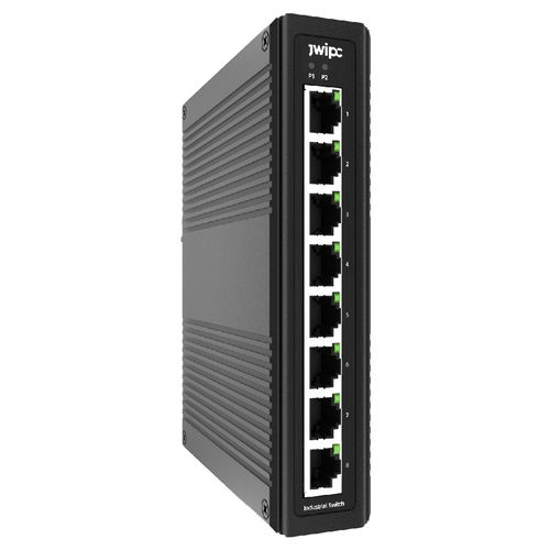 Switch de rede não gerenciável - ISF108 - JWIPC TECHNOLOGY CO., LTD. - 8 portas / para trilho DIN / RJ45