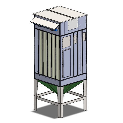 Sistema central de exaustão de fumaça estacionário - Cosmecal srl - industrial / com filtro de limpeza automática / de poeira