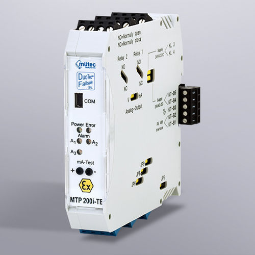 Transmissor universal SIL2 - MTP 200-TE - Mütec Instruments GmbH - para trilho DIN