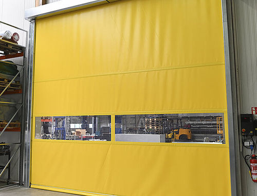 Porta de enrolar - ALIGA-Rapida VZ - Aliga-Tor GmbH - em tecido / em material plástico / de PVC