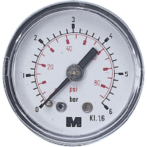 Manômetro com mostrador analógico - 222005  - Mader - G 1/8 / em latão / com tubo de Bourdon