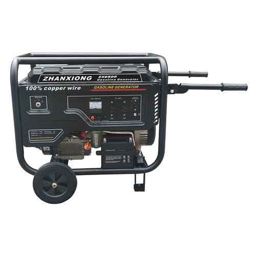 Grupo gerador de energia a gasolina - ZX6500 - Chongqing Zhanxiong Machine Manufacture Co., Ltd. - monofásico / com rodízios / 60 Hz