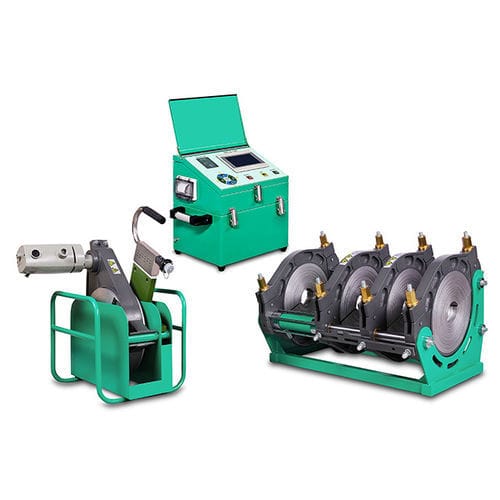 Máquina estacionária de solda de topo - SWT-V315/90A - Hebei Mingmai Technology Co., Ltd. - com chapa aquecedora / automática / para tubo plástico