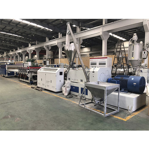 Linha de extrusão de parafuso duplo - ACC-80 - Suzhou ACC Machine Co., Ltd. - compacta / de painéis / para PVC