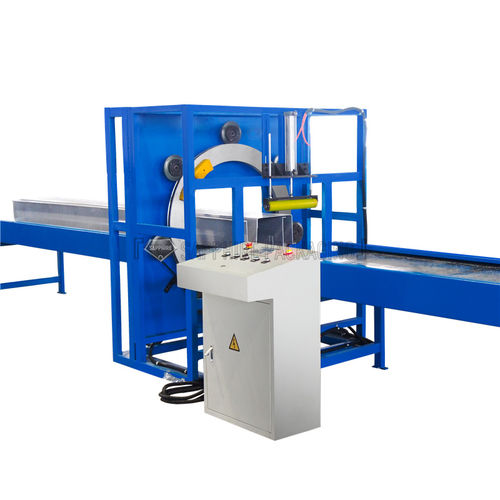 Envolvedora horizontal - Shandong Sapphire Packaging Machinery - de anel giratório / automática / para materiais de construção