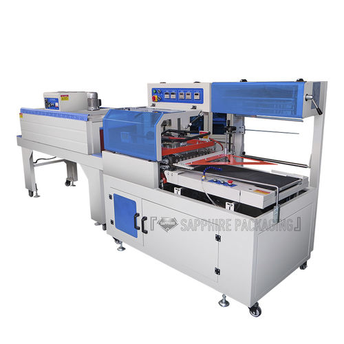 Enfardadeira automática - FQL450 - Shandong Sapphire Packaging Machinery - com barra de solda / com túnel de retração