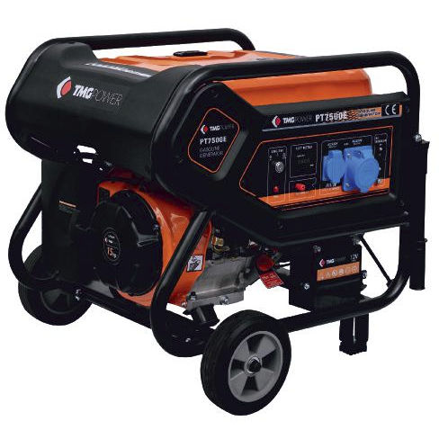Grupo gerador de energia a gasolina - GG7500E - TMG POWER - monofásico / 50 Hz / refrigerado a ar