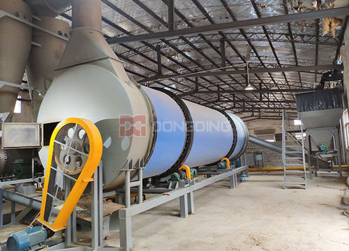 Secador a ar quente - Coco Peat - Dongding Machinery - de maravalha / de tambor rotativo