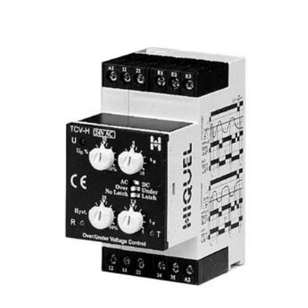 Relé de monitoramento de subtensão - TCV-H series  - HIQUEL - de sobretensão / 2 NA/NF / CA/CC