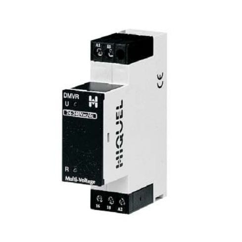 Relé eletromecânico 24 Vcc - DMVR2 - HIQUEL - CA / 2 NA/NF / para trilho DIN