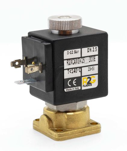 Válvula solenoide de ação direta - R2XC NA/NO - R2G Fluidics Srl - de 2 vias / normalmente aberta / para água