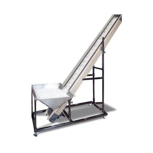 Transportador de esteira - UF-3020 - Advanced Poly Packaging - inclinado / de descarga / de alimentação