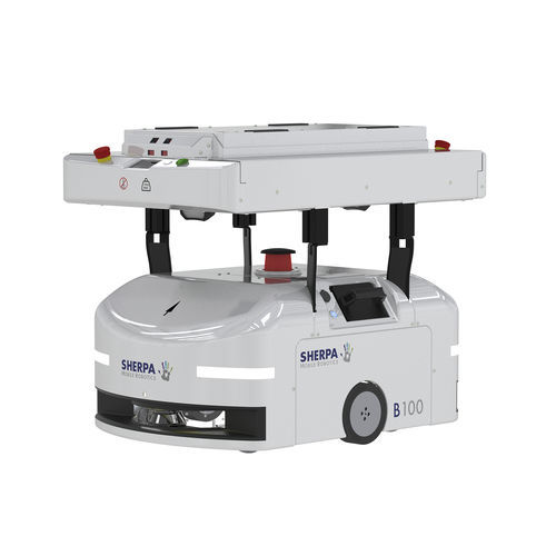 Robô móvel autônomo (AMR) de transporte - SHERPA-B - SHERPA MOBILE ROBOTICS - elétrico / colaborativo / com bandejas