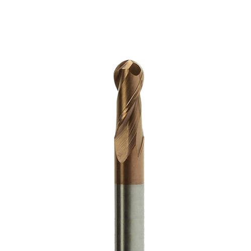 Fresa de ponta redonda - TurboCut - Cnc3d - de topo / em carboneto sólido / para aço