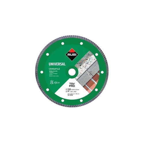 Lâmina para serra circular - TSV series - RUBI - de corte de seccionamento / diamantada / para concreto