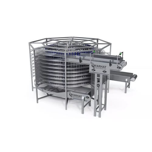 Torre de resfriamento modular - Farhat Bakery Equipment - com espiral / para indústria da panificação / de tela metálica