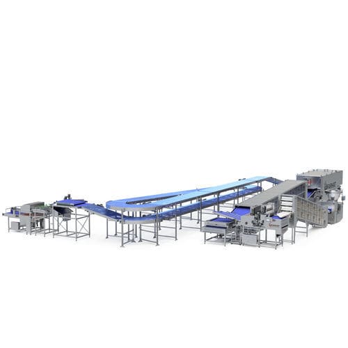 Linha de produção de pão pita - Farhat Bakery Equipment - de 2 vias / de 4 vias / de 3 vias