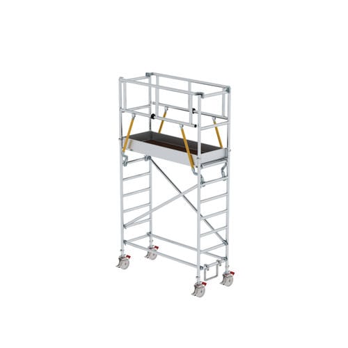 Torre de andaime móvel - 170236 - Munk Günzburger Steigtechnik - para fachada / com escada / em alumínio