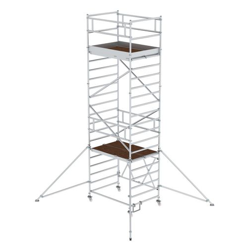 Torre de andaime móvel - 1152 series - Munk Günzburger Steigtechnik - para fachada / modular / com escada