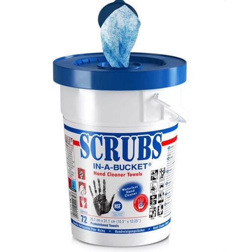 Lencos umedecidos de limpeza para as mãos - SCRUBS&reg; 72 - ITW Industrial Solutions - de peças / de ferramentas / para aplicações industriais