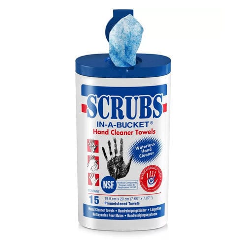 Lencos umedecidos de limpeza para as mãos - SCRUBS&reg; 15 - ITW Industrial Solutions - de peças / de ferramentas / para aplicações industriais