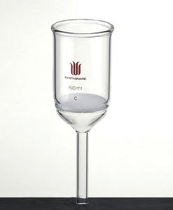 Funil em vidro - F602000M - Synthware glass - filtrante