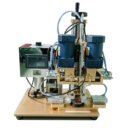 Tampadora-rosqueadora de tampas linear - SCS - Guangzhou Promake Machinery Equipment Co., Ltd. - automática / para garrafas de vidro / para garrafas de plástico