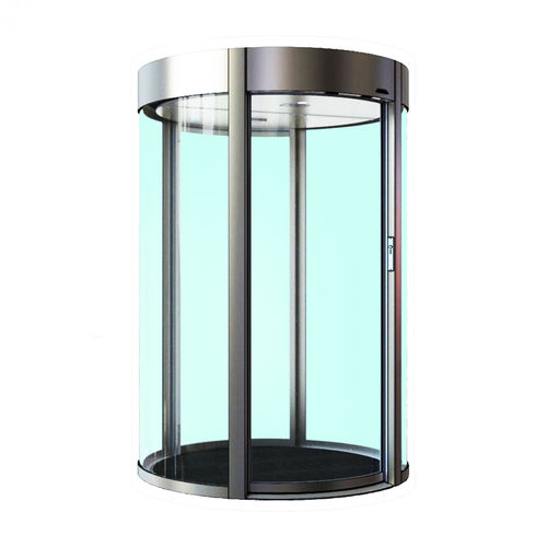 Porta eclusa de segurança automática - COMMODOOR LIGHT E - Saima Sicurezza SpA - com vidro
