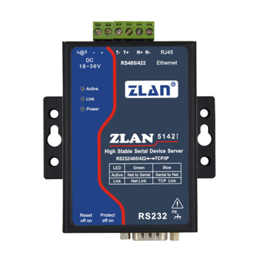 Servidor de periférico serial - ZLAN5142I - Shanghai ZLAN Information Technology Co.,Ltd - MODBUS / Ethernet / industrial