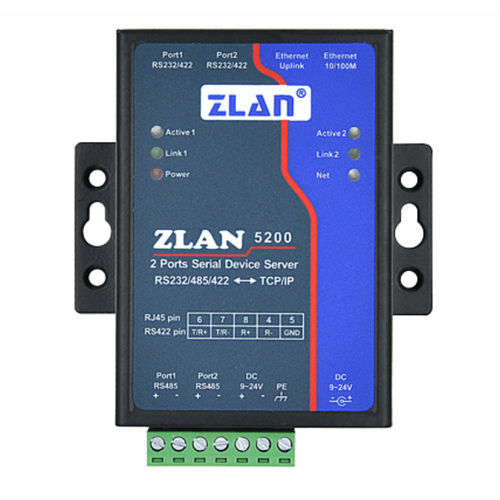 Servidor de periférico serial - ZLAN5200 - Shanghai ZLAN Information Technology Co.,Ltd - Ethernet / RJ45 / DB9