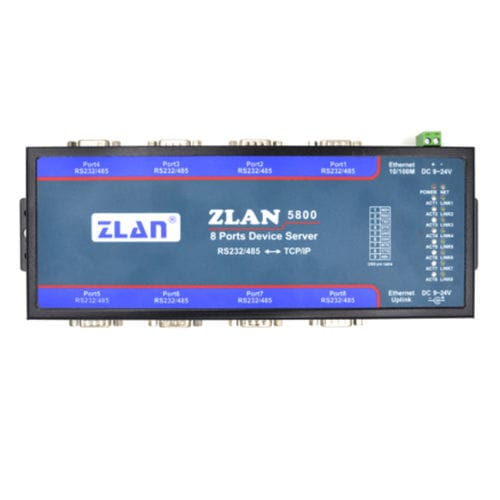 Servidor de periférico serial - ZLAN5800 - Shanghai ZLAN Information Technology Co.,Ltd - Ethernet / DB9 / 8 portas