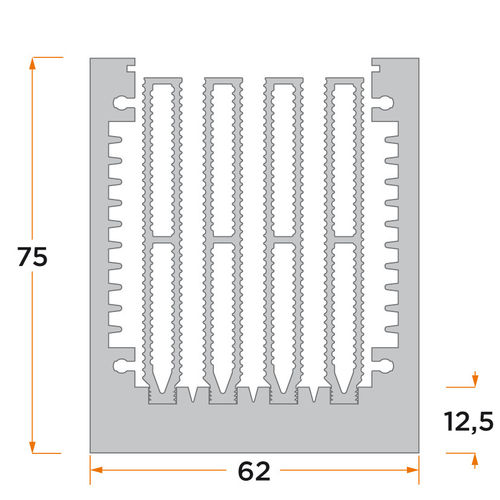 Dissipador de calor em alumínio - PR 715 - Alutronic Kühlkörper GmbH und Co. KG - para LED / para eletrônica / para lâmpadas de LED